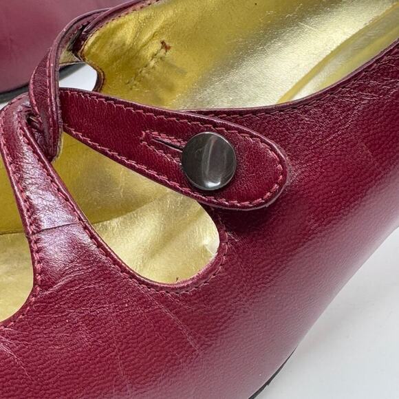 Vintage PERRY ELLIS Burgundy Pumps - Picture 11 of 11